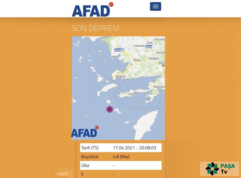 Türkiyədə zəlzələ olub