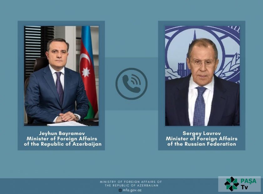 Azərbaycan və Rusiyanın xarici işlər nazirləri arasında telefon danışığı olub