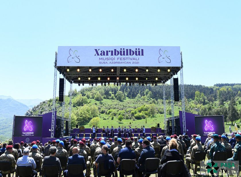 Şuşanın Cıdır düzündə “Xarıbülbül” musiqi festivalı qala-konsertlə başa çatıb