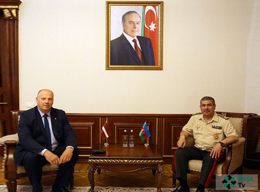Azərbaycanın müdafiə naziri Latviyanın NATO-nun Parlament Assambleyasındakı nümayəndə heyətinin üzvü ilə görüşüb