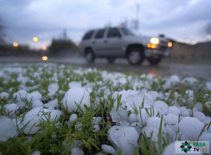 Gədəbəy və Şamaxı rayonlarına xırdadənəli dolu yağıb