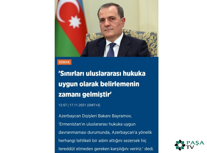 Nazir: Ermənistanın Azərbaycana qarşı hər hansı bir təhlükəli addım atacağını hiss etsək, heç tərəddüd etmədən qarşılığını verəcəyik