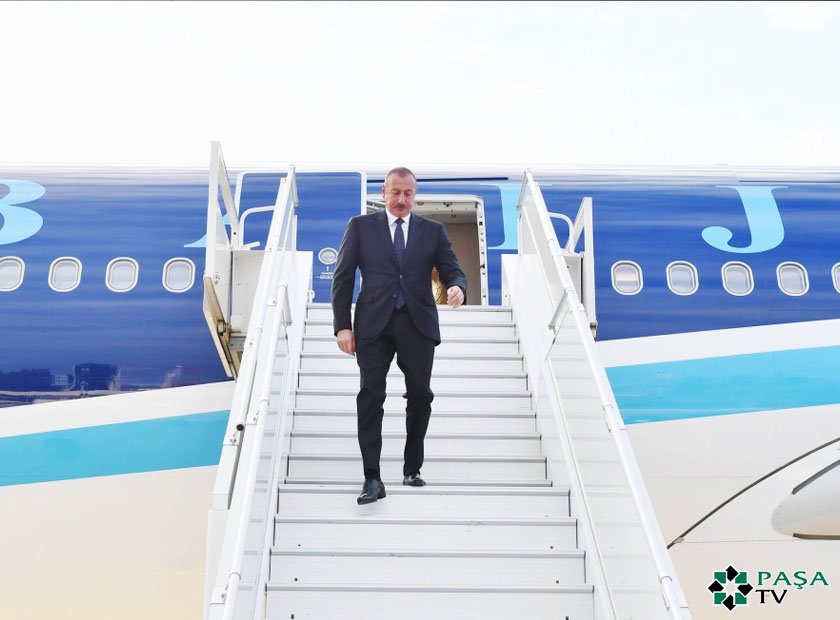 Prezident İlham Əliyev Soçi şəhərinə işgüzar səfərə gəlib