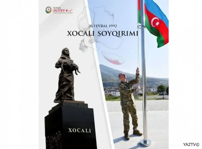 Prezident İlham Əliyev Xocalı soyqırımının ildönümü ilə bağlı paylaşım edib