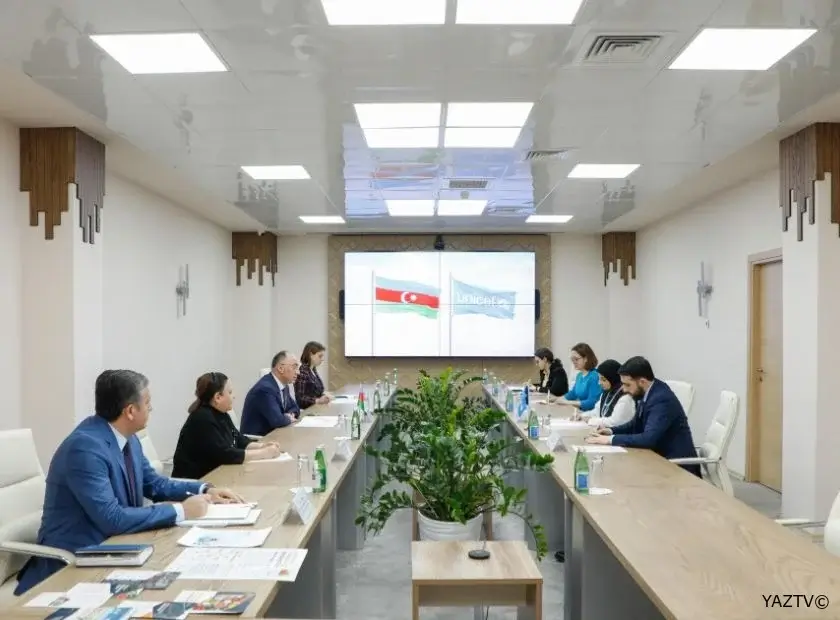 AQTA sədri UNICEF-in Azərbaycandakı nümayəndəliyinin rəhbəri ilə görüşüb