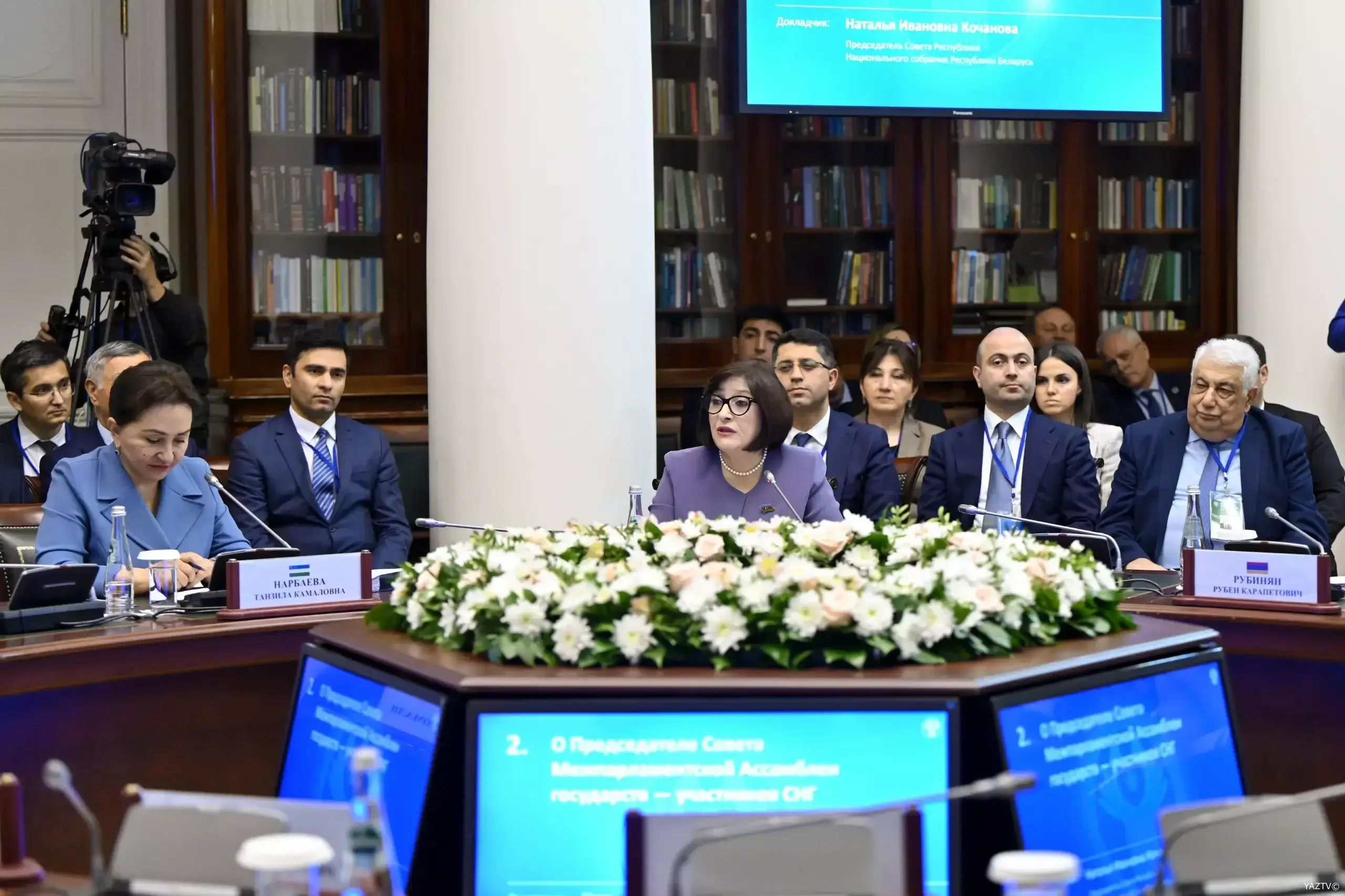 Sahibə Qafarova MDB Parlamentlərarası Assambleyasının Şura iclasında çıxış edib