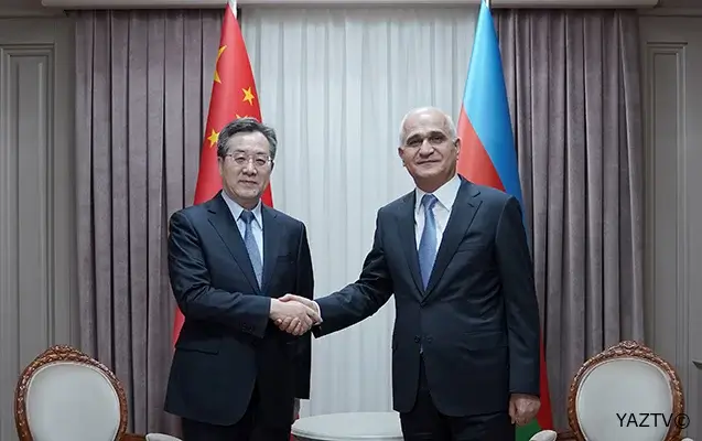 Şahin Mustafayev Din Süesyanla fikir mübadiləsi apardı