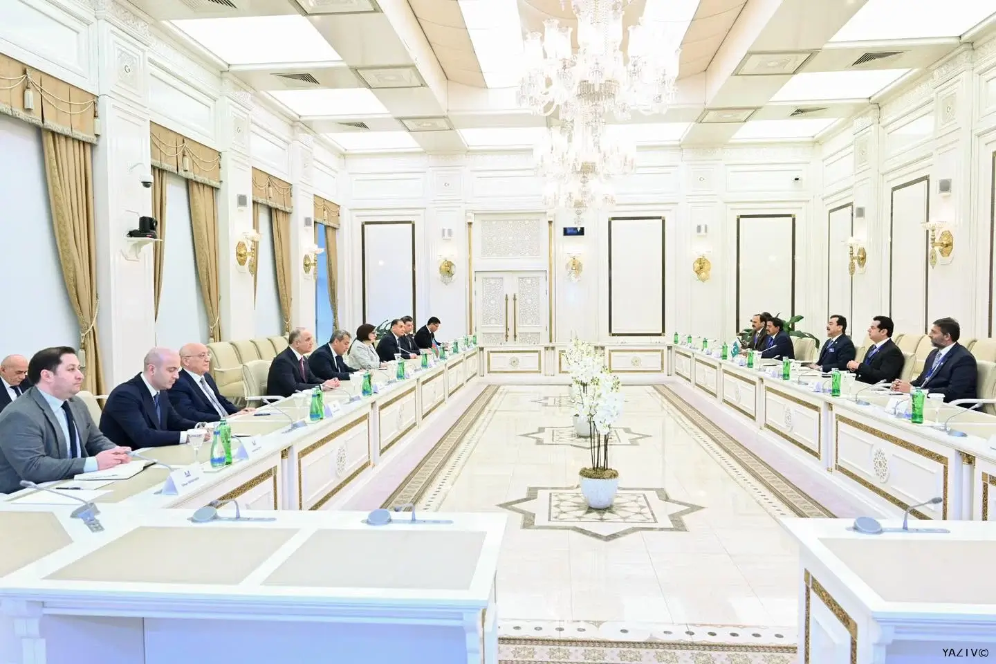 Sahibə Qafarova Pakistan Senatının sədri ilə görüşüb